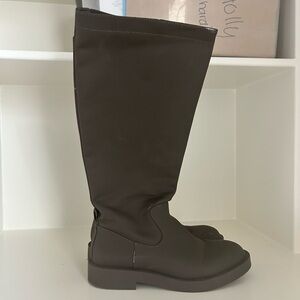 Zara Dark Brown Over-the-Knee Boots